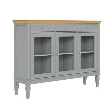 (1.2.5) Комод Ольса 33 (серый 7042-антик 24)